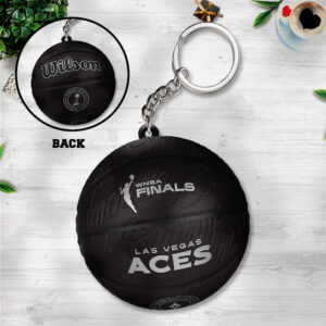 Las Vegas Aces 2025 WNBA Finals Champions Custom Shape 2-sided Keychain - TANTN17332