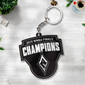 Las Vegas Aces 2025 WNBA Finals Champions Custom Shape 2-sided Keychain - TANTN17334