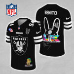 Las Vegas Raiders x Bad Bunny 3D Football Jersey – MAITM13315