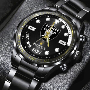 Las Vegas Raiders x Rolex Black Stainless Steel Watch - MAITM13236