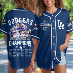 Los Angeles Dodgers 2025 National League Champions Baseball Jersey - HOATT14118