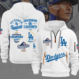Los Angeles Dodgers World Series 2025 2D Quarter Zip Hoodie - MAITM13526