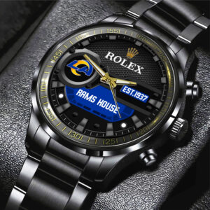 Los Angeles Rams x Rolex Black Stainless Steel Watch - MAITM13213