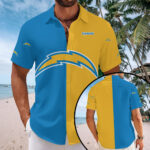 Los Angeles Chargers Short Sleeve Button-Down Shirt - MAITM13561
