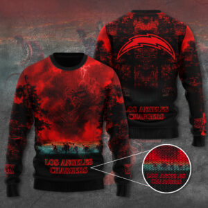 Los Angeles Chargers x Stranger Things Ugly Sweater - TANTN17516