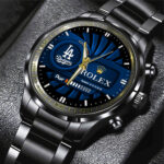 Los Angeles Dodgers Black Stainless Steel Watch - MAITM13436