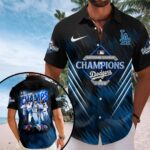 Los Angeles Dodgers 2025 National League Champions Short Sleeve Button-Down Shirt - HOATT14119