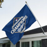 Los Angeles Dodgers  2025 National League Champions 3D Double-side House Flag - TANTN17582