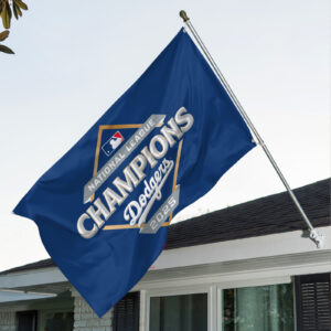 Los Angeles Dodgers  2025 National League Champions 3D Double-side House Flag - TANTN17582