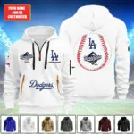 Personalized Los Angeles Dodgers World Series 2025 2D Quarter Zip Hoodie - TANTN17710