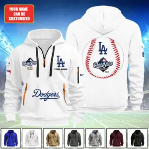 Personalized Los Angeles Dodgers World Series 2025 2D Quarter Zip Hoodie - TANTN17710