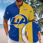 Los Angeles Rams Short Sleeve Button-Down Shirt - MAITM13562