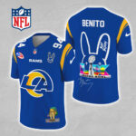 Los Angeles Rams x Bad Bunny 3D Football Jersey - MAITM13317