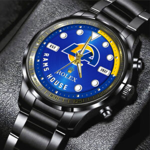 Los Angeles Rams x Rolex Black Stainless Steel Watch - MAITM13238
