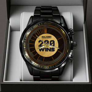 McLaren Formula 1 Team 200 WINS Black Stainless Steel Watch - TANTN17393
