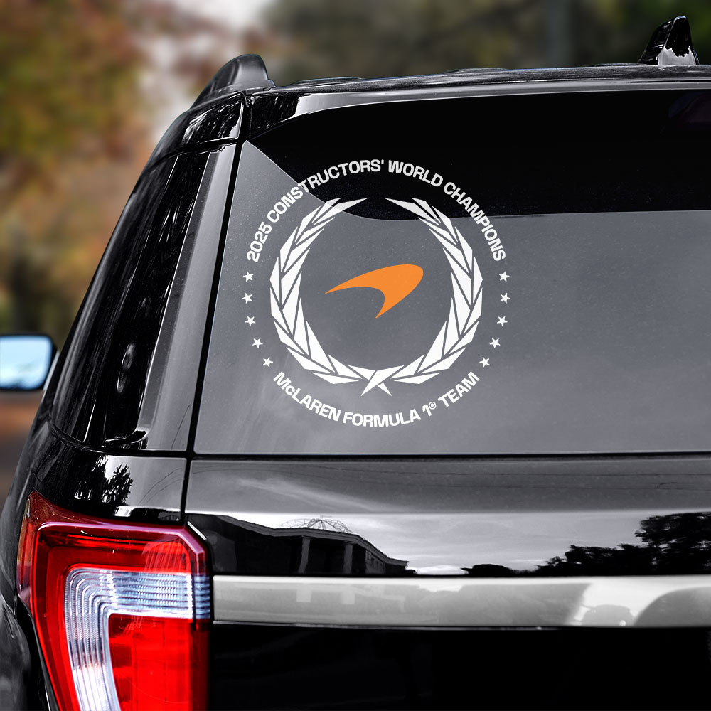 McLaren Formula 1 Team 2025 Constructors’ 10 Times 3D Car Sticker ...