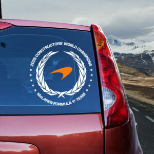 McLaren Formula 1 Team 2025 Constructors' 10 Times 3D Car Sticker - TANTN17394