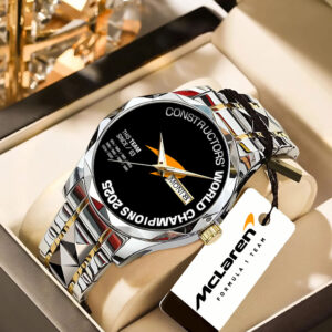 McLaren Formula 1 Team 2025 Constructors' 10 Times Alloy Luxury Quartz Watch - TANTN17265