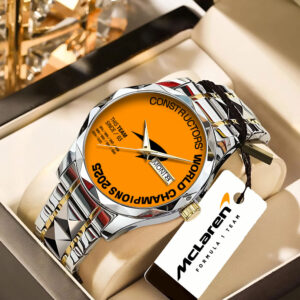 McLaren Formula 1 Team 2025 Constructors' 10 Times Alloy Luxury Quartz Watch - TANTN17267