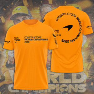 McLaren Formula 1 Team 2025 Constructors' 10 Times 3D Apparel - TANTN17187