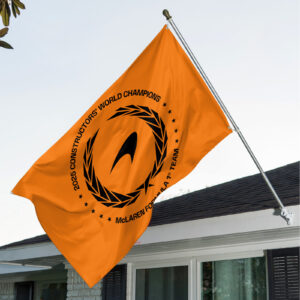 McLaren Formula 1 Team 2025 Constructors' 10 Times 3D Double-side House Flag - TANTN17191