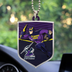 Melbourne Storm Custom Shape 2-sided Acrylic Car Ornament – HOATT13526