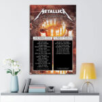 Metallica M72 World Tour 2026 Rectangle Canvas With Inner Frame - GNENEW704