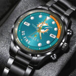 Miami Dolphins x Rolex Black Stainless Steel Watch - MAITM13239
