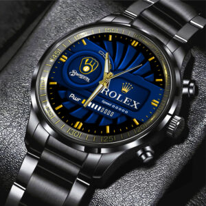 Milwaukee Brewers Black Stainless Steel Watch - MAITM13438
