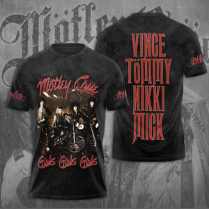 Mötley Crüe 3D Apparel - NGHIAVT 0816