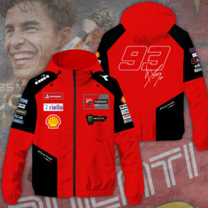 Ducati Lenovo Team x Marc Márquez 2025 3D Windbreaker Jacket - NGHIAVT5091