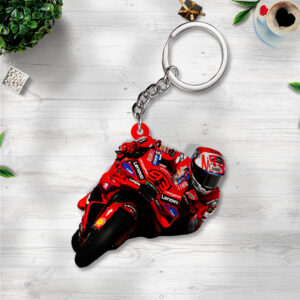 Ducati Lenovo Team x Marc Márquez 2025 Custom Shape 2-sided Keychain - NGHIAVT5099