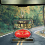 Brisbane Lions Custom Shape Clear 1-sided Car Ornament - NGHIAVT5115