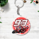 Ducati Lenovo Team x Marc Márquez 2025 Custom Shape 2-sided Keychain - NGHIAVT5135