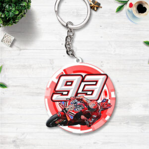 Ducati Lenovo Team x Marc Márquez 2025 Custom Shape 2-sided Keychain - NGHIAVT5135