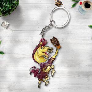 Brisbane Broncos 2025 Custom Shape 2-sided Keychain - NGHIAVT5183