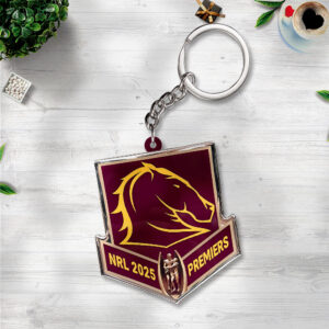 Brisbane Broncos 2025 Custom Shape 2-sided Keychain - NGHIAVT5184