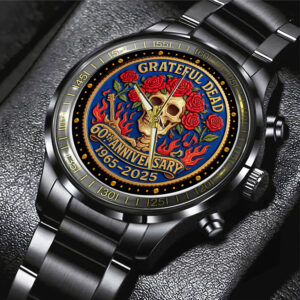 Grateful Dead Black Stainless Steel Watch - NGHIAVT5212