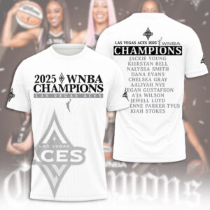 Las Vegas Aces WNBA 2025 3D Apparel - NGHIAVT5264