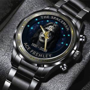 KISS x Ace Frehley Black Stainless Steel Watch - NGHIAVT5367