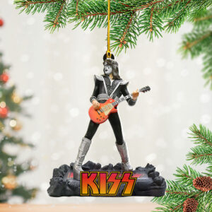 KISS x Ace Frehley Custom Shape 2-sided Acrylic Ornament – NGHIAVT5404