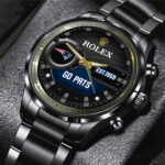 New England Patriots x Rolex Black Stainless Steel Watch - MAITM13216