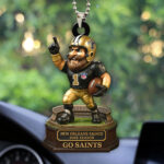 New Orleans Saints 2025 Season Custom shape 2-sided Acrylic Car Ornament – HOATT13679