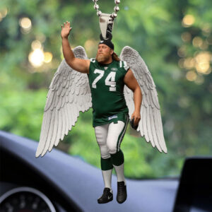 New York Jets x Nick Mangold Custom shape 2-sided Acrylic Car Ornament - MAITM13630