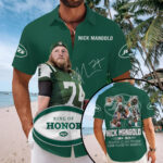 New York Jets x Nick Mangold Short Sleeve Button-Down Shirt - MAITM13627