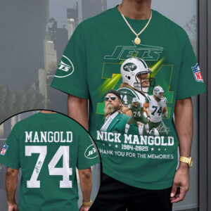 New York Jets x Nick Mangold 3D Apparel - MAITM13629