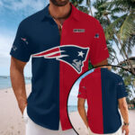 New England Patriots Short Sleeve Button-Down Shirt - MAITM13565