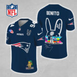 New England Patriots x Bad Bunny 3D Football Jersey - MAITM13320