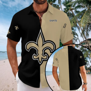 New Orleans Saints Short Sleeve Button-Down Shirt - MAITM13566