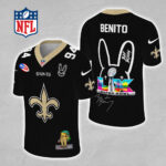 New Orleans Saints x Bad Bunny 3D Football Jersey - MAITM13321